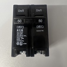 Cutler-Hammer Eaton BR250 2 Pole 120/240V 50 Amp Circuit Breaker New