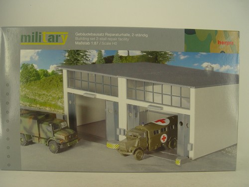 Sala de reparación Bundeswehr - Herpa Military 1:87 kit 745857 #E  | Zustand: Neu
