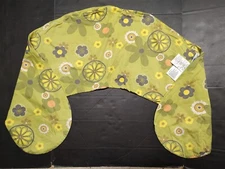 Theraline Maternity and nursing Cushion pillow COVER - Green flowers