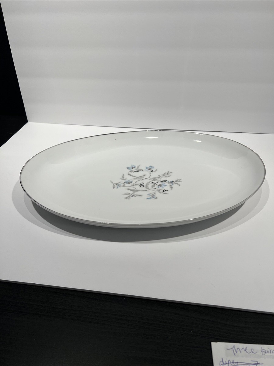 Three Bird Yamaka China Japan 2506 Small Serving Dish White Birds