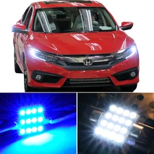 8 x Premium Blue LED Lights Interior Package Kit for Honda Civic 2013-2019 +Tool