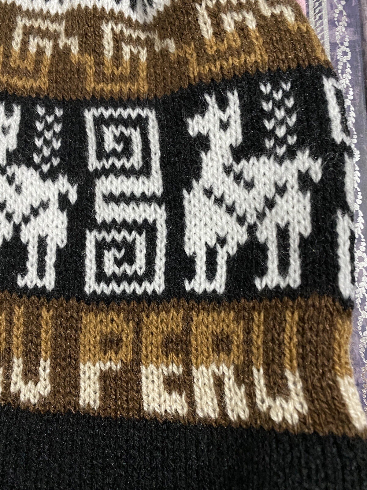 Peruvian Chullo Wool handwoven Hat - image 3