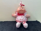 1995 Cabbage Patch Kids Preemie Baby Doll Heart Dress Lace Tights Valentine Avon