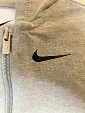 Nike Baby Hooded Coverall One Piece Bodysuit Zipper Unisex 9 Months Light Gray