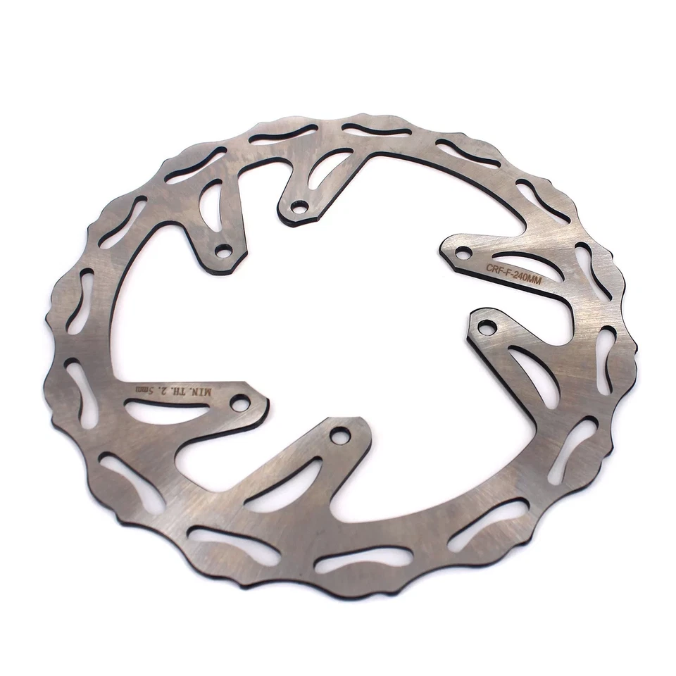 KKE Front & Rear 240MM Brake Disc Rotors Fit Honda CRF250R CRF450R CR125R CR250R Foto 3 de 4