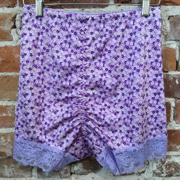 Трусики Rhonda Shear лаванда с цветочной сеткой в горошек пин-ап ретро высокая талия новые - Изображение 2 из 4