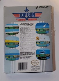 Top Gun The Second Mission NES Nintendo 1990 w Box Manual Retro Gaming TESTED
