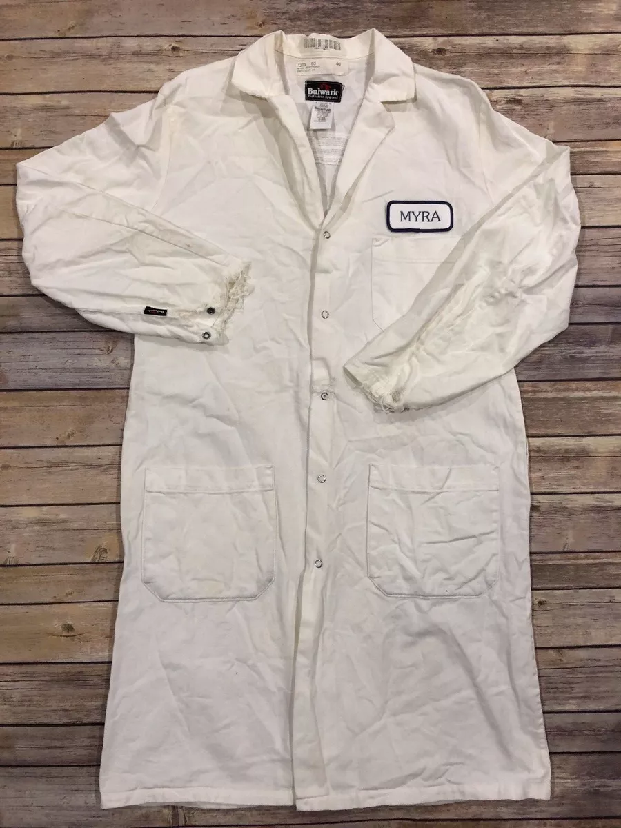 Bulwark FR Flame Resistant EXCEL FR Lab Coat White Unisex Work