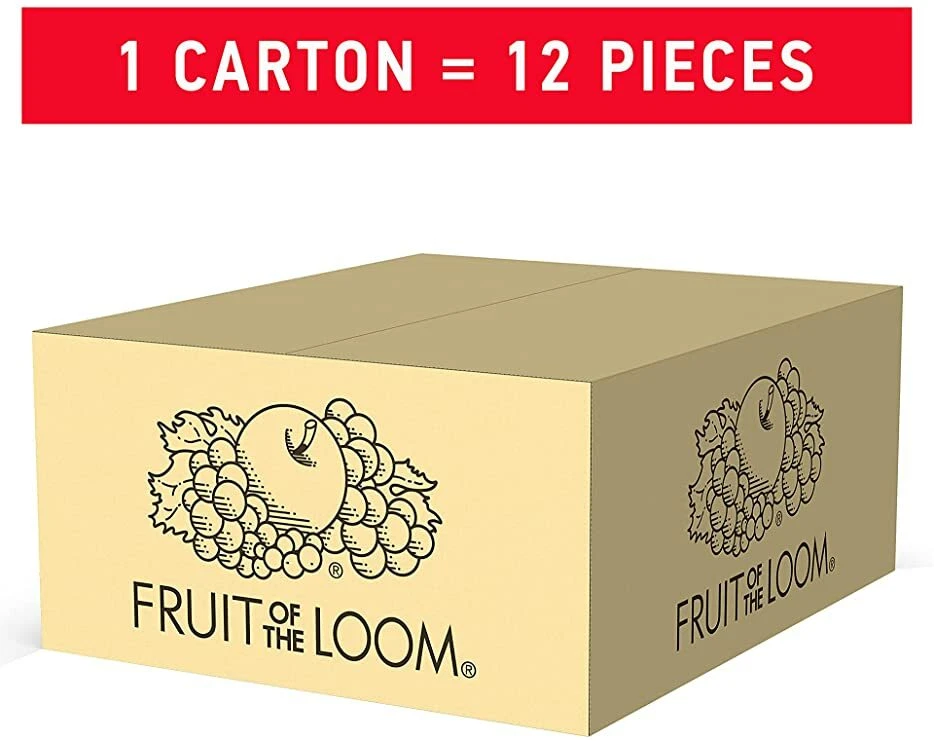 Camiseta Fruit of the Loom® Big Masculina 4 Tripulações 3XL "100% Algodão~Ligeiramente Imperfeita" - Imagem 4 de 4