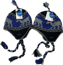 Chaos Riley Jr. Beanie Hats Boys One Size Multicolor Blue Black 2 Hats