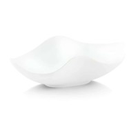 Fingerkuppe Blatt Weiß Aus Porzellan 9X5 Cm