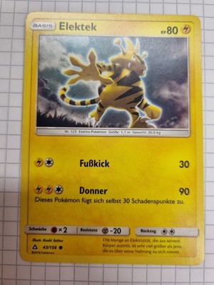 Pokémonkarte Elektek 43/156 Ultra-Prisma
