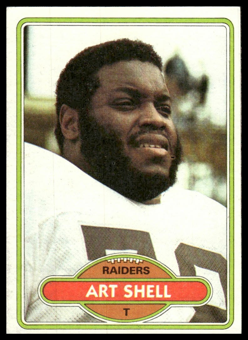 Art Shell 1980 Topps #382 Oakland Raiders