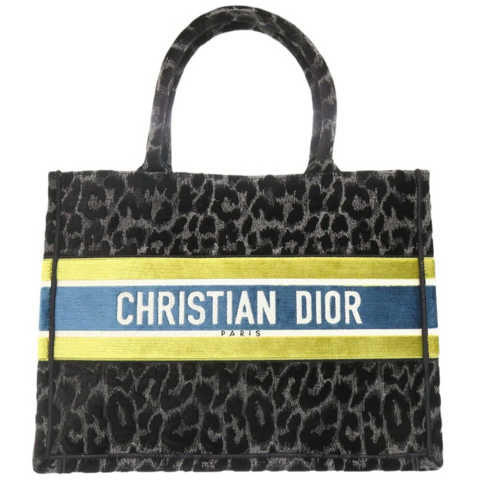 Sac fourre tout Dior Book velours noir authentique