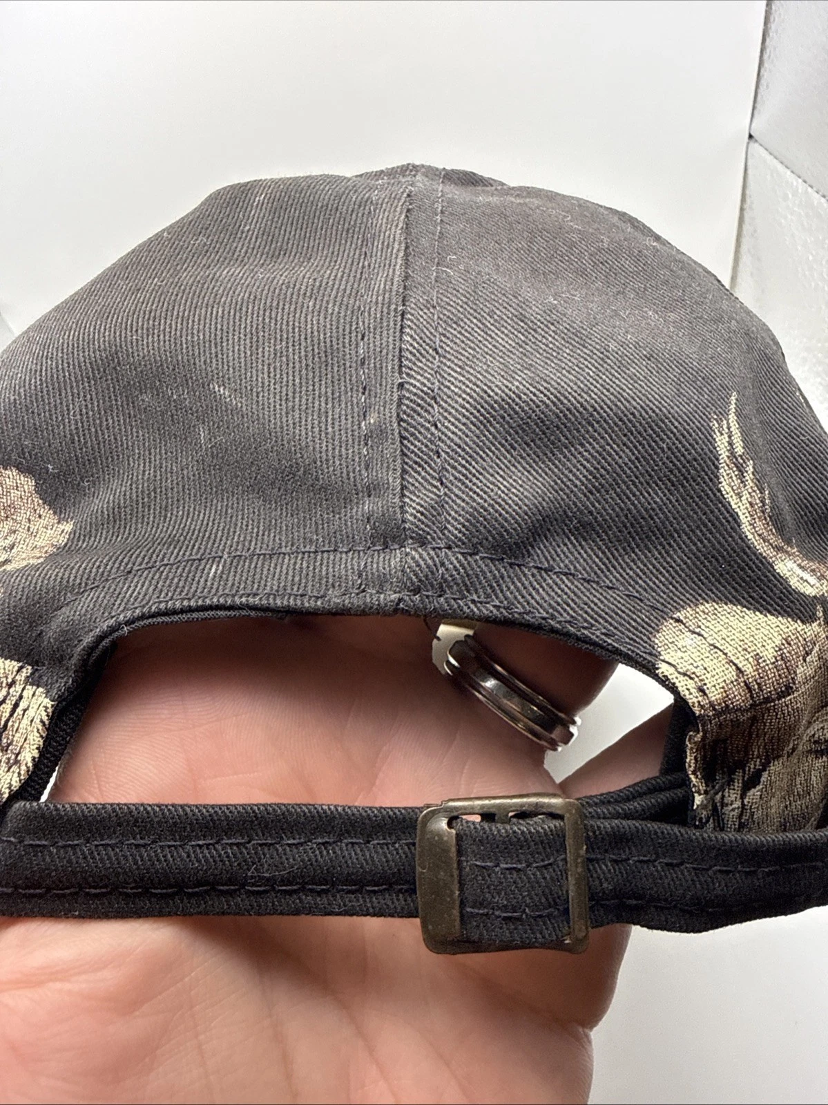 Vintage Buckmasters Embroidered Logo AOP Wraparound Print Hat Adjustable Cap