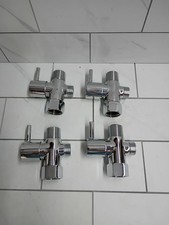4pk Solid Brass 3-Way 1/2 Shower Diverter Chrome Plating New Open Box READ DES