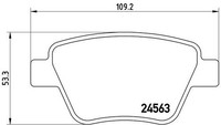 2X Brembo Bremsbelagsatz, Scheibenbremse P 85 114 FüR Audi Seat Skoda VW