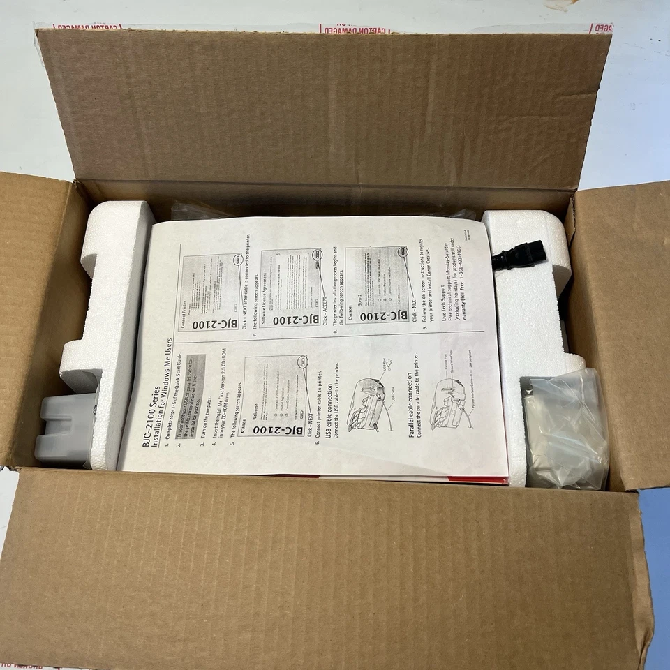 Canon BJC 211DC Inkjet Printer Color BubbleJet Complete Open Box - Image 4 of 4