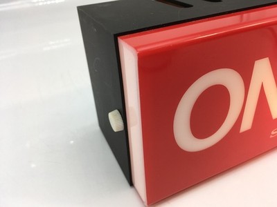 SONY Vintage Electric Store Sign Promotional Display ON AIR RED