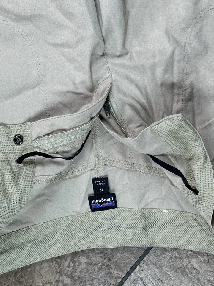 Pantalones Cortos Patagonia Para Mujer Quandary Caqui 12 Usados Ropa Gorpcore Senderismo Sendero Verano Foto 4 de 4