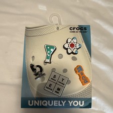Crocs STEM Science Shoe Charms Atom Microscope Beaker Pi Multicolor
