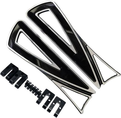 Covington Driver Floorboards Ripper Gloss Black Dyna Switchback 12-16