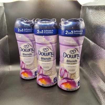 LOT OF 3 Downy Blends Soft & Fresh Spring Peony Scent Booster 13.0 oz