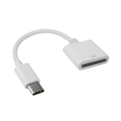 For Apple 30pin Female To USB 3.1 Type-C USB-C Sync Data Charging Adapter Cable