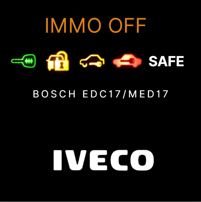 Forfait Immo Off Iveco Bosch EDC17 MED17 FLASH pour ECU moteur Bosch