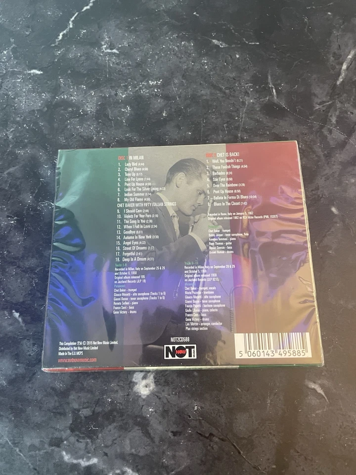 Chet Baker In Italy - 3 Original Albums 2CD 2015 NEW & SEALED - Image 2 of 2
