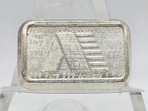 1oz .999 Fine Silver U.S.V.I. Ingot Co. "A-Mark Stacker" Bar #3