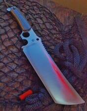 Handcrafted 15  Bowie Knife High Carbon Steel Full Tang With Leather Sheath