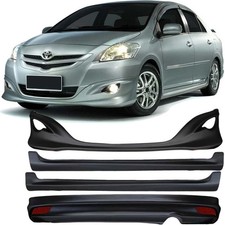 For 2007-2012 Toyota Yaris 4pc Frontrear Bumperside Skirts Trd Style Body Kit For 2007-2012 Toyota Yaris 4pc Frontrear Bumperside Skirts Trd Style Body Kit