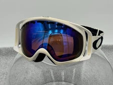 OAKLEY Crowbar Goggles White Frame Ski Snow Motocross MX BMX Lens Strap Clean