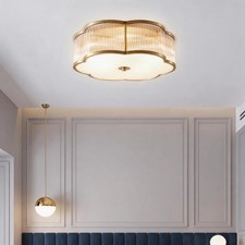 Mid Century Modern Ceiling Lights Vintage Brass Flush Mount Lighting Fixture