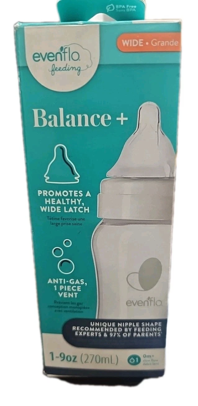 Evenflo Wide Neck Baby Bottle 9 oz Balance