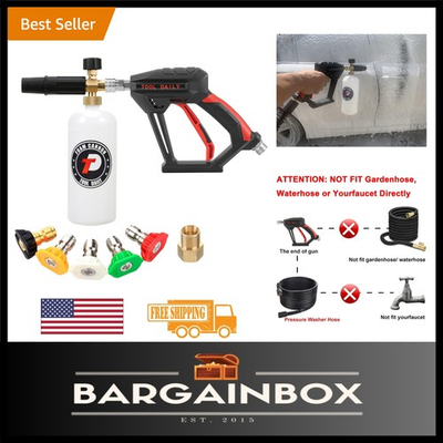 #ad Versatile 4000 PSI Pressure Washer Gun amp; Foam Lance 1 Liter Capacity Included $66.59