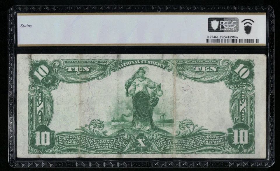SC 1902 $10 Fr.624 National Park Bank New York Ch. # (E) 891 PCGS 35 (398) - Image 2 of 3