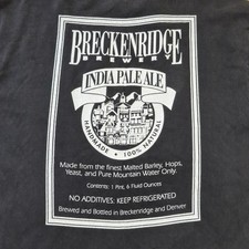 Breckenridge Brewery T-Shirt Adult Large Colorado Vintage Single Stitch USA Made