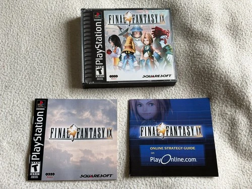 New ListingFinal Fantasy IX 9 (PS1) CIB black label complete with reg card