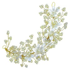 1PCS Pearl Headpiece, Flower Hair Vine, Wedding Accessory, Bridal, Festivals