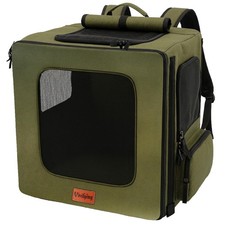 Pet Carrier Backpack for Cats and Small Dogs up to 18 lb, Breathable Pet Back...