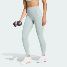 Image of adidas Women's Optime Workout Full Length Training Leggings Wonder Sage