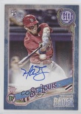 2018 Topps Gypsy Queen Auto Indigo 83/150 Harrison Bader #GQA-HB Auto 1v3