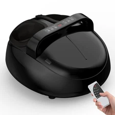 Foot Massager with Heat - Shiatsu Kneading & Rolling Compression 5 Massage Modes