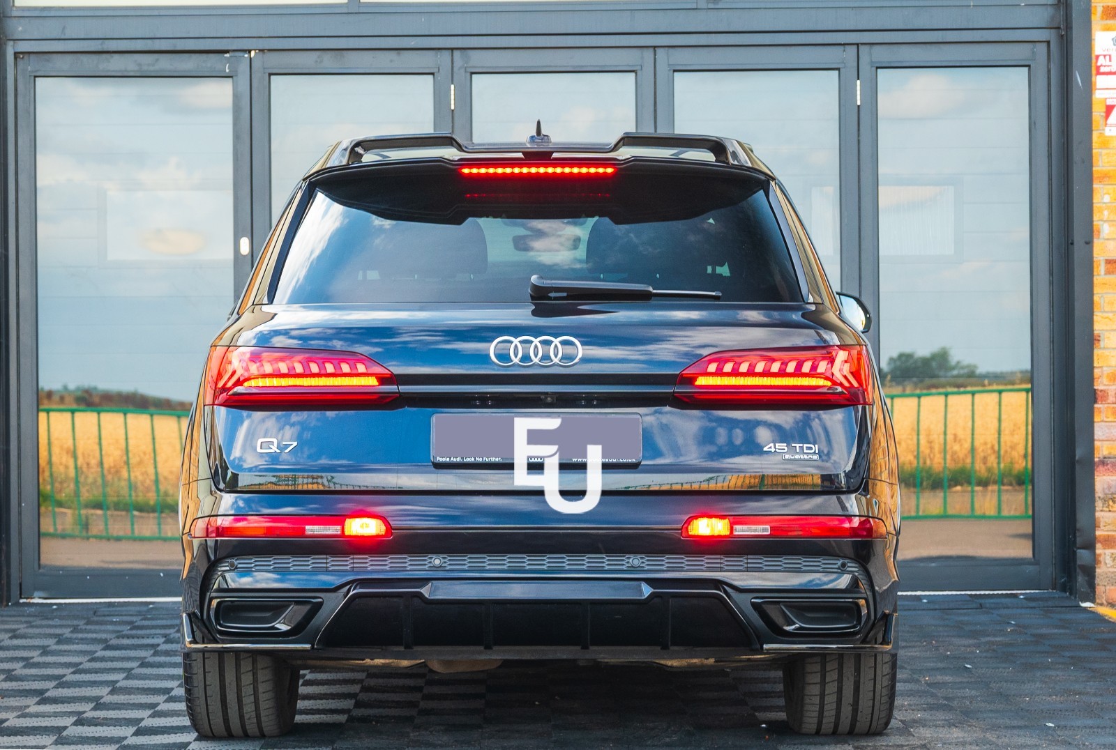 FOR AUDI Q7 4M SQ7 S LINE REAR ROOF BOOT WING SPOILER LIP GLOSS BLACK 2016-2019