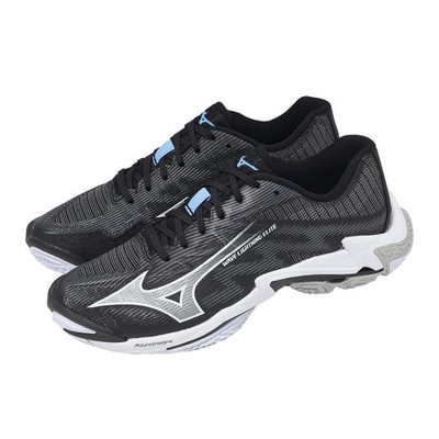 Mizuno Wave Lightning Elite Wide Black White Grey Men Volleyball