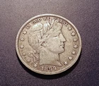VF 1899-P Barber Half Dollar