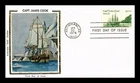 US COVER CAPTAIN JAMES COOK HAWAII FIRST DAY ISSUE COLORANO SILK CACHET