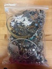 4 LB Costume Jewelry Mystery Lot Wear Resell Craft Mixed Pieces